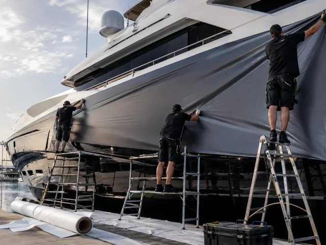 Super Yacht Exterior Wrapping Λύσεις
