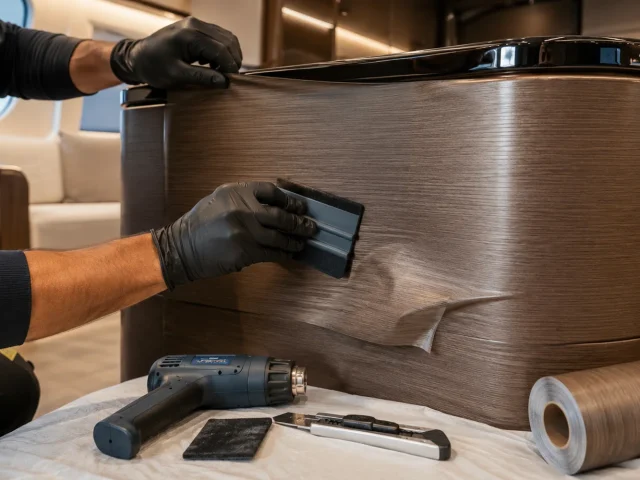 Πώς Γίνεται η Εφαρμογή Interior Yacht Wrapping