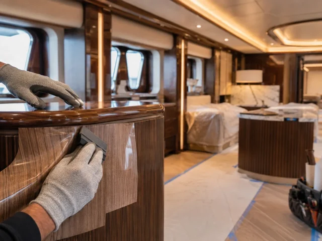 Yacht Refit με Wrapping Αντί Αντικατάστασης