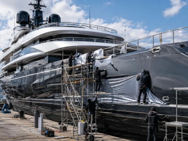 Exterior Yacht Wrapping Πριν και Μετά