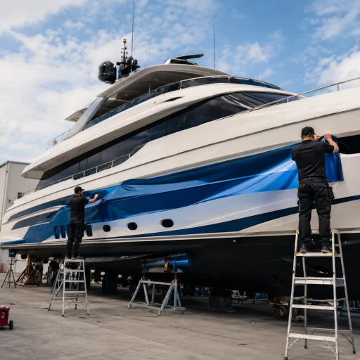 Yacht Wrapping Exterior